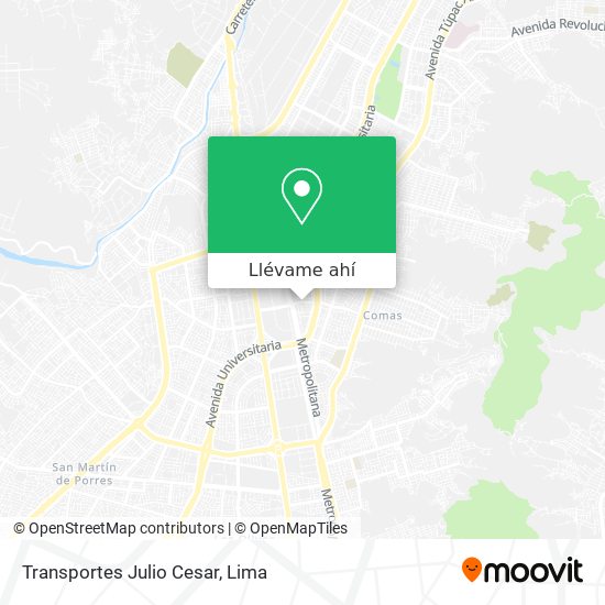 Mapa de Transportes Julio Cesar
