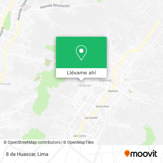 Mapa de 8 de Huascar