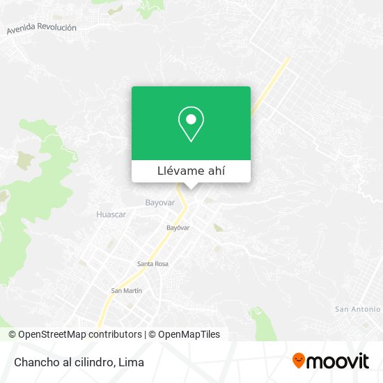 Mapa de Chancho al cilindro