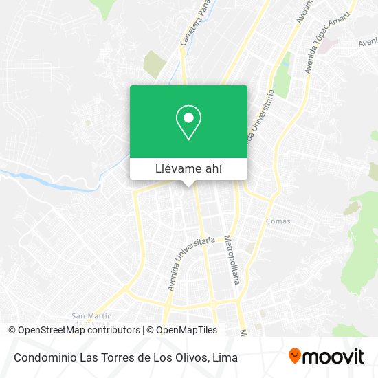 Mapa de Condominio Las Torres de Los Olivos