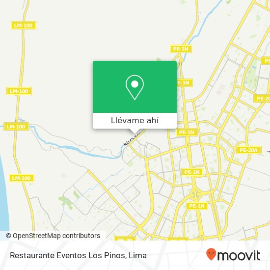 Mapa de Restaurante Eventos Los Pinos