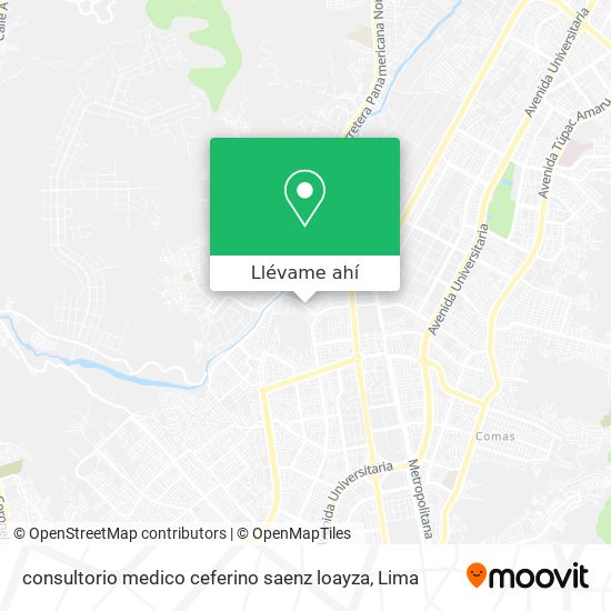 Mapa de consultorio medico ceferino saenz loayza