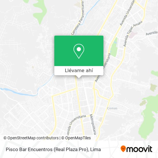 Mapa de Pisco Bar Encuentros (Real Plaza Pro)