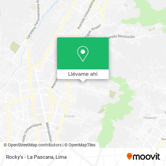 Mapa de Rocky's - La Pascana