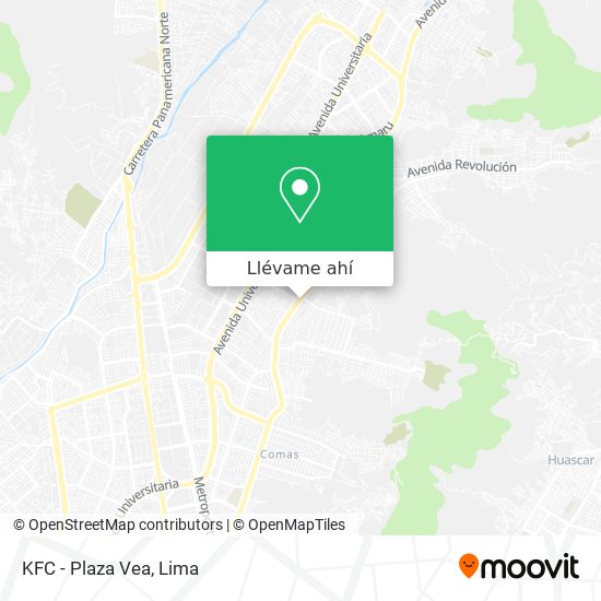 Mapa de KFC - Plaza Vea
