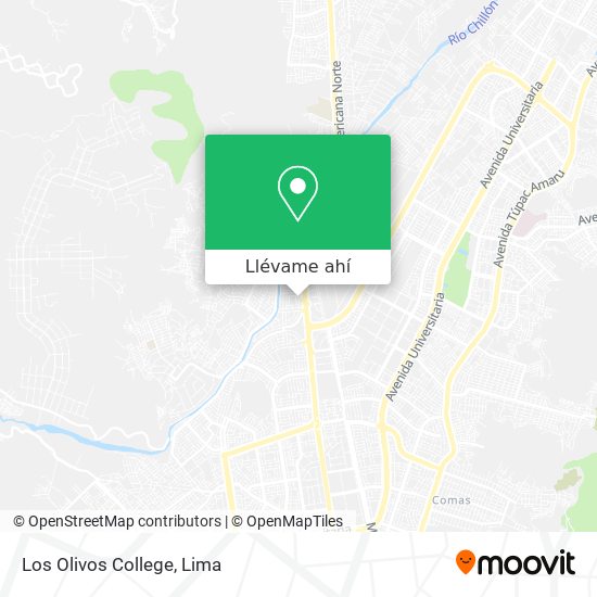 Mapa de Los Olivos College