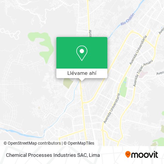 Mapa de Chemical Processes Industries SAC