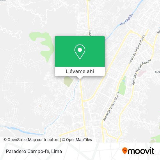 Mapa de Paradero Campo-fe