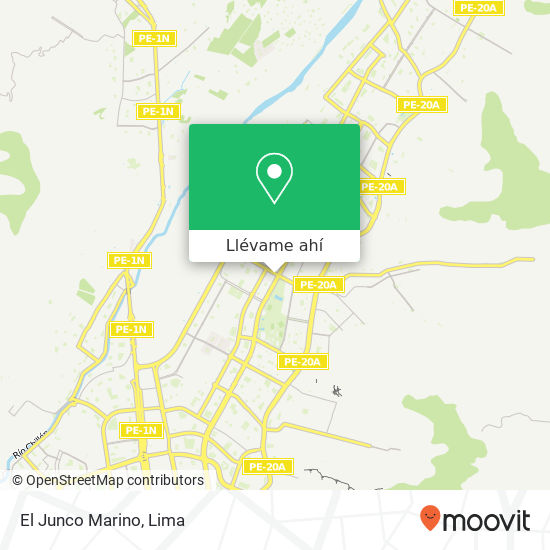Mapa de El Junco Marino