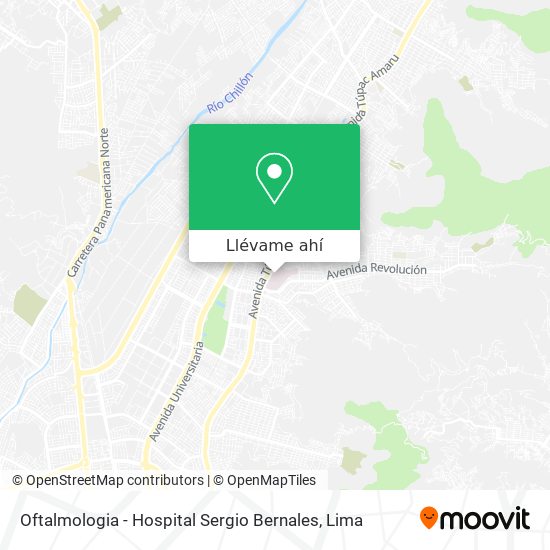 Mapa de Oftalmologia - Hospital Sergio Bernales