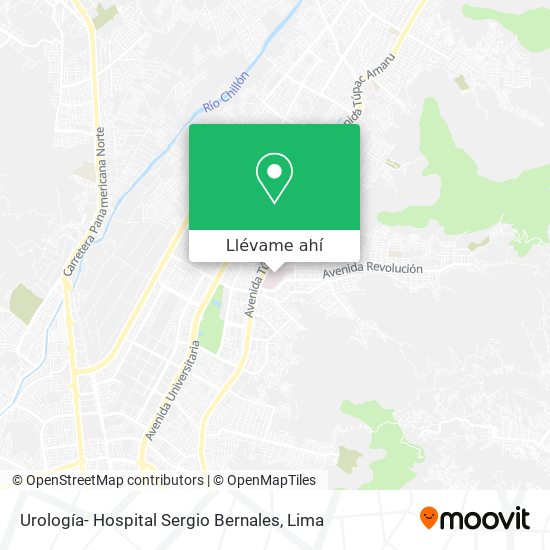 Mapa de Urología- Hospital Sergio Bernales