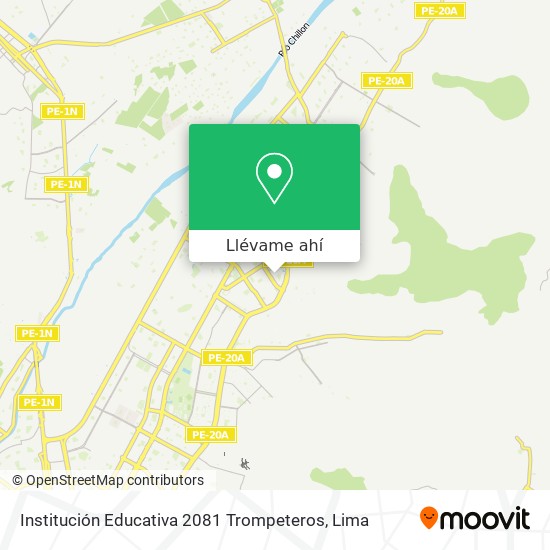 Mapa de Institución Educativa 2081 Trompeteros