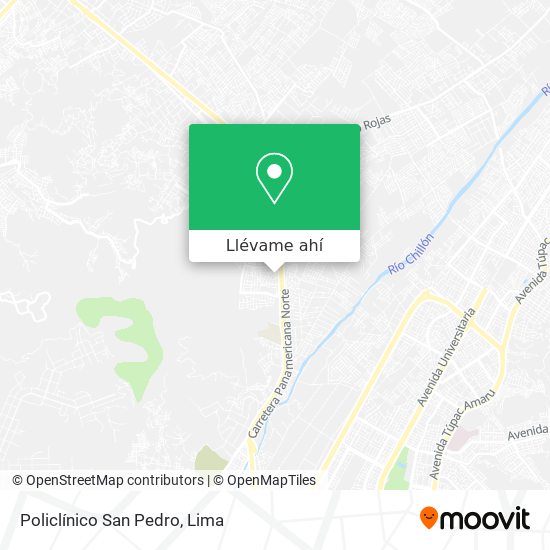 Mapa de Policlínico  San Pedro