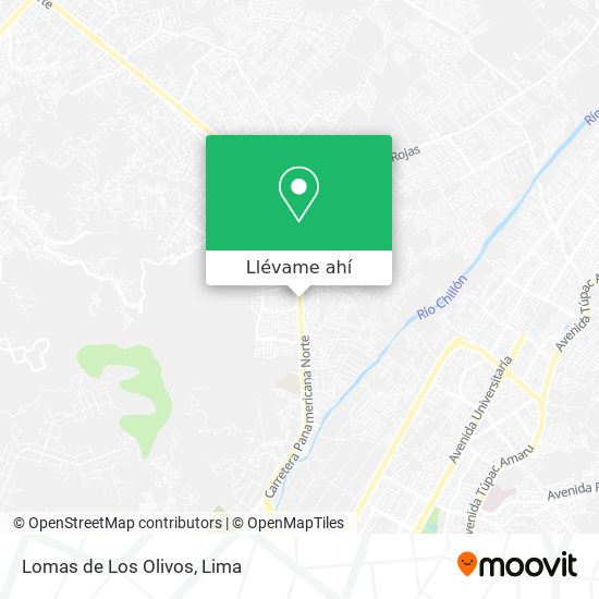 Mapa de Lomas de Los Olivos