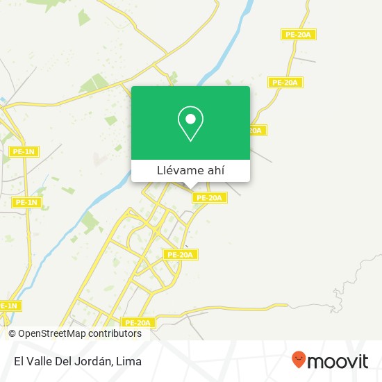 Mapa de El Valle Del Jordán