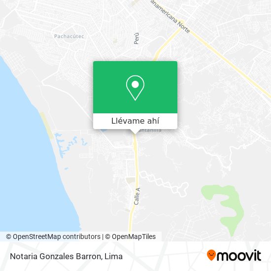 Mapa de Notaria Gonzales Barron