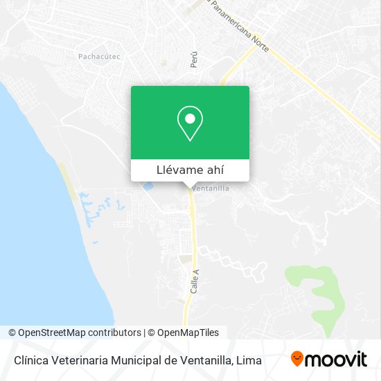 Mapa de Clínica Veterinaria Municipal de Ventanilla