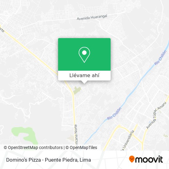 Mapa de Domino's Pizza - Puente Piedra