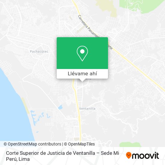 Mapa de Corte Superior de Justicia de Ventanilla – Sede Mi Perú