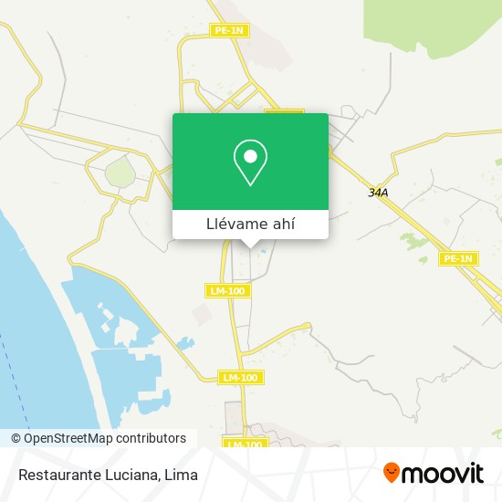 Mapa de Restaurante Luciana