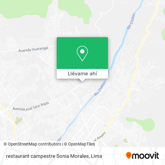 Mapa de restaurant campestre Sonia Morales