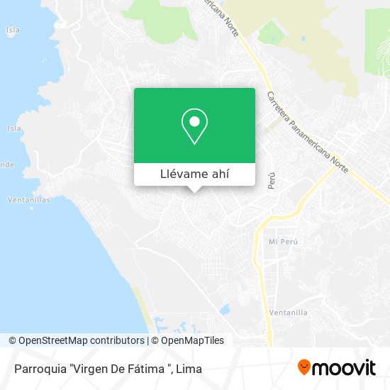 Mapa de Parroquia "Virgen De Fátima "