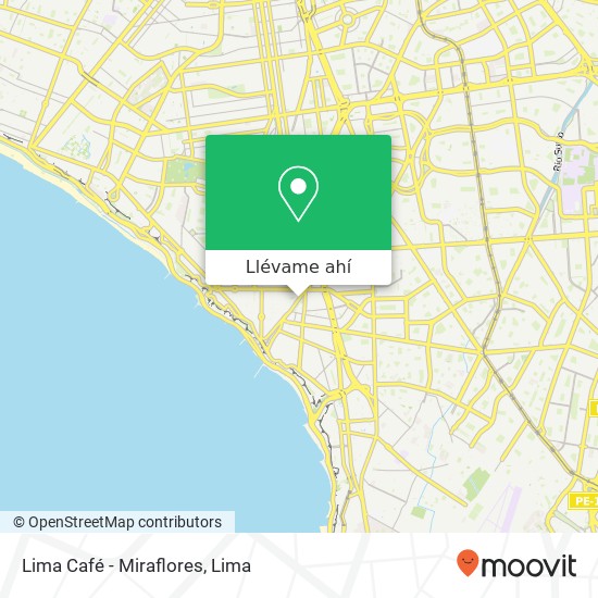 Mapa de Lima Café - Miraflores