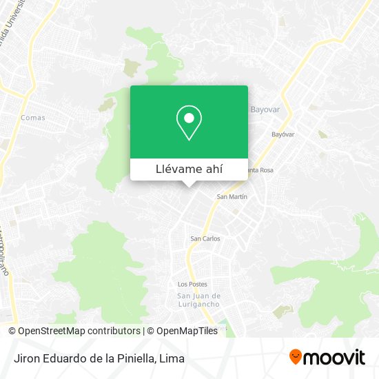 Mapa de Jiron Eduardo de la Piniella