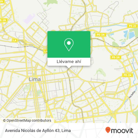 Mapa de Avenida Nicolás de Ayllón 43