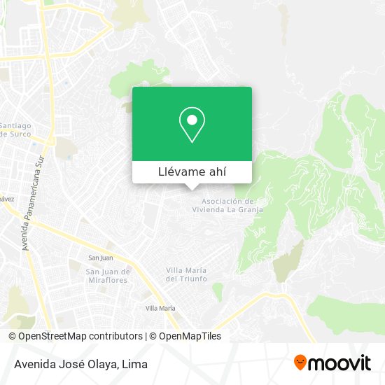 Mapa de Avenida José Olaya