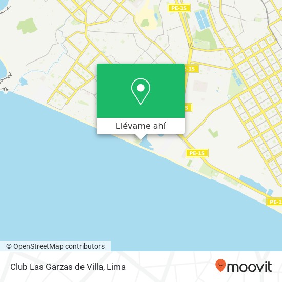 Mapa de Club Las Garzas de Villa