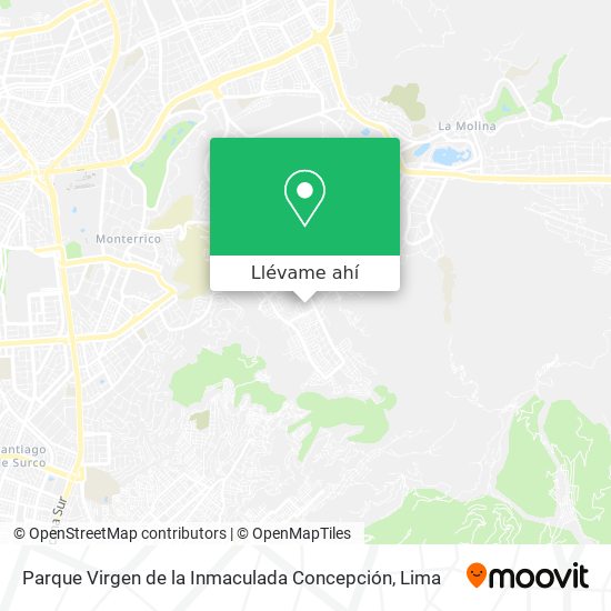 Mapa de Parque Virgen de la Inmaculada Concepción