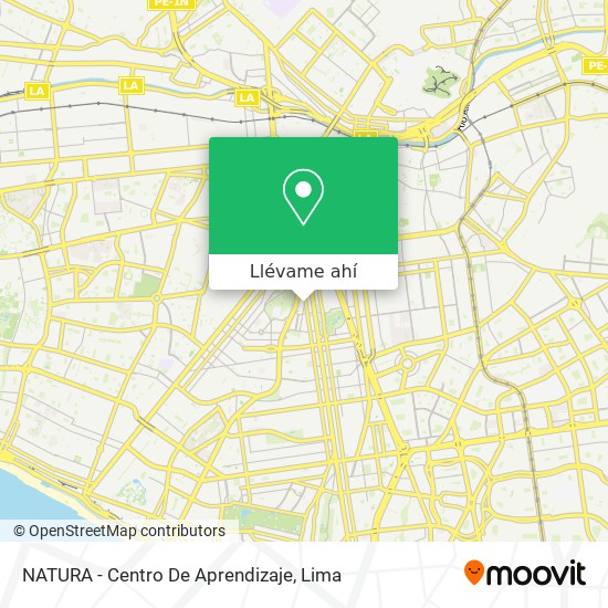 Mapa de NATURA - Centro De Aprendizaje