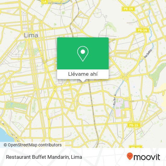 Mapa de Restaurant Buffet Mandarín