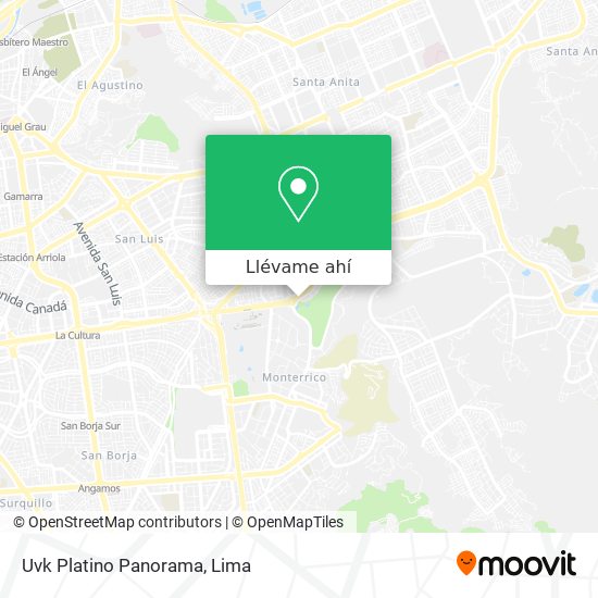 Mapa de Uvk Platino Panorama