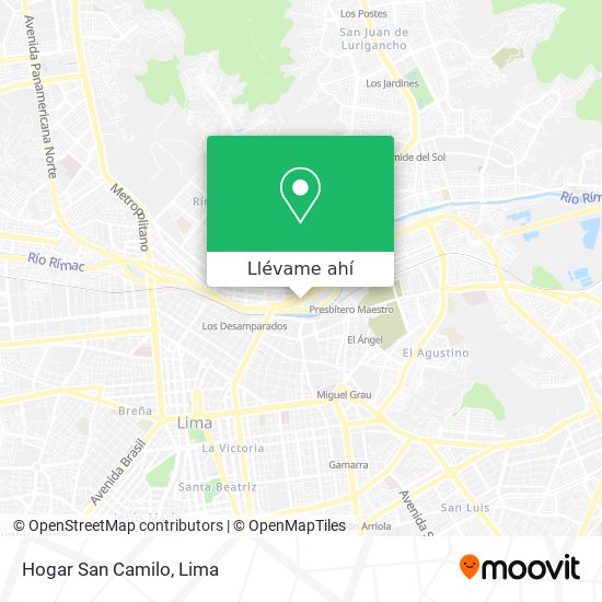 Mapa de Hogar San Camilo