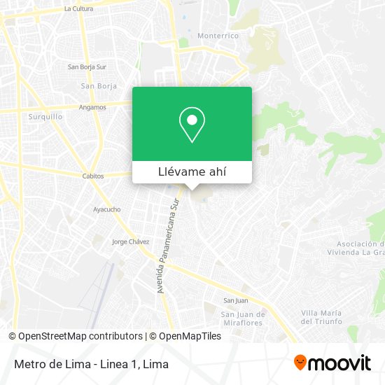 Mapa de Metro de Lima - Linea 1