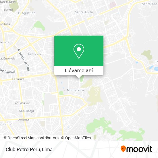 Mapa de Club Petro Perú
