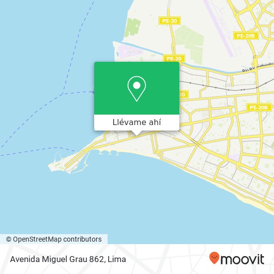 Mapa de Avenida Miguel Grau 862