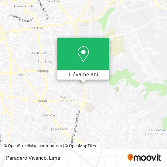 Mapa de Paradero Vivanco