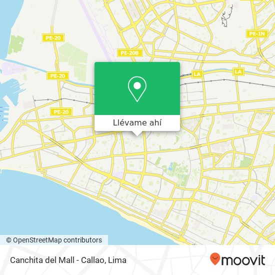 Mapa de Canchita del Mall - Callao