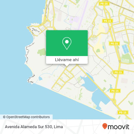 Mapa de Avenida Alameda Sur 530