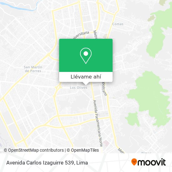 Mapa de Avenida Carlos Izaguirre 539