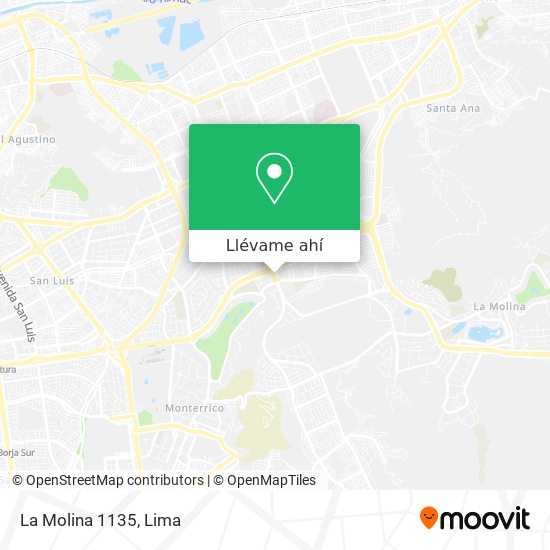 Mapa de La Molina 1135