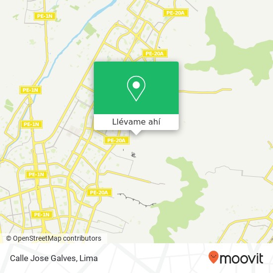 Mapa de Calle Jose Galves