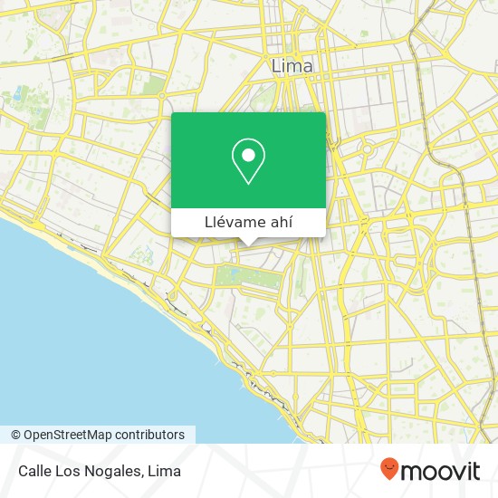 Mapa de Calle Los Nogales