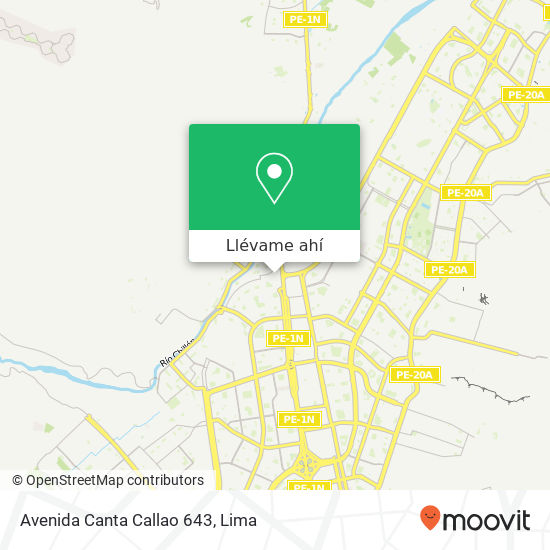 Mapa de Avenida Canta Callao 643