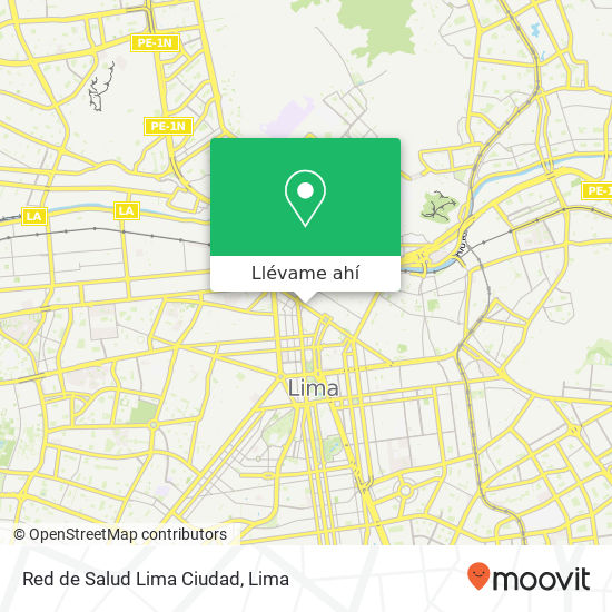 Mapa de Red de Salud Lima Ciudad