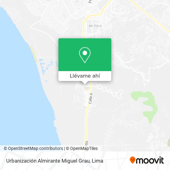 Mapa de Urbanización Almirante Miguel Grau