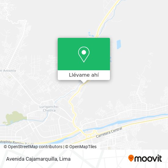 Mapa de Avenida Cajamarquilla